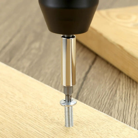 Stripped Screw Extraction Kit 22 Pc For Broken And Damaged Screws With Magnetic Extension Bit Holder And Socket Adapter Get Those Stubborn Screws Out Fast Pro Grade Damaged Bolt Remover Set For Quick Fixes showing magnetic bit in use