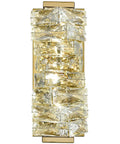 Dope Gold Crystal Wall Sconce With Stainless Steel Fixture For Living Room And Bathroom 8W 4000K Not Dimmable Modern Luxe Lighting