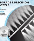 Ultra Reach Radiator Cleaning Wand Set With 48 Inch And 24 Inch Wands, showing 8 precision nozzles for air and water cleaning.