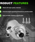 Electric Engine Water Pump For BMW 328i 335i 435i M2 X5 X6 3.0L Inline 6 2013 To 2019 Replace 11518635090 front view with features