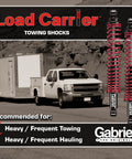 Rear Towing Load Carrier With Heavy Duty Shock Absorbers for Chevy Silverado 1500 towing a trailer on rocky road