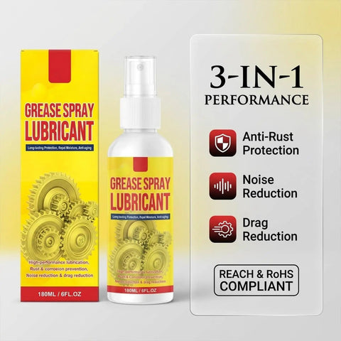 Heavy Duty Rust Remover And Anti Rust Lubricant Spray Doing The Heavy Lifting On Stuck Chains And Gears While Clearing Gunk And Leaving Zero Mess Behind For Tight Spots Anytime You Gotta Fix Something, 180ml spray bottle with precision nozzle.