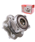 Rear Wheel Bearing Hub Assembly 5-Lug Fit For Nissan Altima 2007-2018, Maxima 2009-2018, Pathfinder 2013-2016, displayed with packaging.