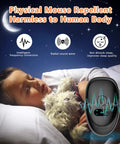 Child sleeping with Advanced Ultrasonic Pest Repeller Indoor For Spiders Bugs Roaches Rats And Mice Plug In Rodent Insect Deterrent