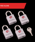 Brass TSA Luggage Locks With Keyed Padlocks For Backpacks And Suitcases TSA Approved Travel Security Lock For Zippers 4 Pack