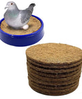 10 Pcs Pigeon Nest Pads Coconut Fiber Bird Nest Mats For Loft Breeding Egg Nests Bowls with pigeon and eggs