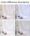 White Sheer Curtains 63 Inch Long For Bedroom And Kids Room, Lightweight Voile Drapes, Color Differences in Various Lighting