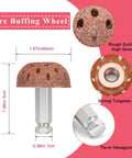 Tire buffing wheel from Two Pack Tire Patch Tools Kit With Strong Patch Roller And Buffing Wheel, 1.96in height, tungsten steel, rough texture