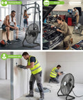 20 Inch Industrial Floor Fan with Remote Control cooling gym, garage, and construction areas