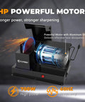 Heavy Duty Lawn Mower Blade Sharpener And Grinder with 700W motor and aluminum shell for effective sharpening.