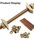 Beefy Heavy Duty M8x100mm Bed Frame And Furniture Hardware Kit with bolts, washers, and fasteners displayed.