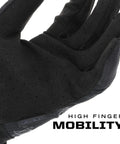 Specialty Vent Tactical Gloves With Breathable Mesh And Palm Ventilation, showcasing dexterous finger design, X Large, Covert Black.
