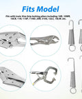 24 Piece Vise Grip Spring Clamp Replacement Springs Set For Pliers In 30mm, 40mm, 50mm, And 55mm Sizes, Carbon Steel Construction