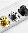 Sturdy Cam Lock For Desk Drawers And Wardrobes, Black Furniture Lock For Cabinets And Doors, Easy Install 1 Piece