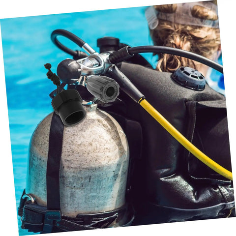 Scuba Tank Valve Attachment For Enhanced Performance And Versatile Compatibility on diving cylinder.