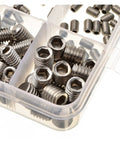 200 Pcs M3 M4 M5 M6 M8 304 Stainless Steel Grub Screws Hex Socket Set, hex socket screws in plastic organizer tray