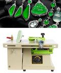 Beast 1380W Mini Table Saw And Jewelry Polisher with Speed Control and Jade Jewelry Displayed Above
