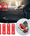 Heavy Duty Car Door Damper Buffer Sound Deadener Seal To Knock Out Annoying Rattles And Mute Road Vibrations With Premium Thick Rubber, 4 red pads visible.