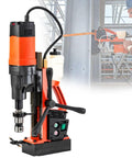 110V MachineMag Magnetic Drill Press 1100W Electric Core Bit Borer with heavy duty metal base for precision drilling on steel.