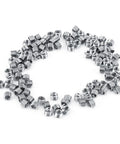 Super Cool M4 Helicoil Inserts That Totally Fix Stripped Threads In Aluminum And Soft Metals Like A Boss With Heavy Duty 100 Piece Stainless Steel 304 Thread Repair Kit For Any Tough Project You Got, showing multiple threaded coil inserts.