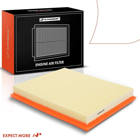 Engine Air Filter For Nissan Armada Frontier NV1500 NV2500 NV3500 Pathfinder Titan Xterra Grand Cherokee Infiniti QX56 1993 2023 Beefed Up High Flow Replacement 53007386AB packaging and product