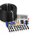 Industrial Air Line Kit With Fourteen Piece Push To Connect System One Hundred Foot Nylon Tubing With One Half Inch Outer Diameter