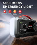 10 In 1 Car Jump Starter With Air Compressor Roadside Lifesaver 8000A Emergency Jump Box with LED light at night