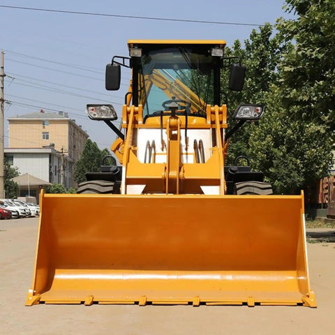 Heavy Duty 4X4 Backhoe Loader With Front Loader And Rear Excavator Arm 2.2m Digging Depth Multi Function Attachments Customizable
