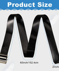 Vinyl Gait Belt Transfer for 60 Inch Assistance Devices with Metal Buckle shown in 60in length and 2in width