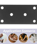 Stainless Steel Corner Brace Plates Set For Wood Shelves, Heavy Duty Tough As Nails Flat Brackets shown with application scenarios
