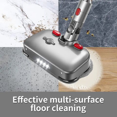 Mop Head Attachment For V7 V8 V10 V11 Vacuum Cleaners With LED Headlights, Water Reservoir, And 6 Reusable Mop Pads on floors