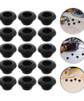 60 Piece Black Rubber Grommet Kit Single Sided Cable Hole Covers Plugs For Cabinets And Boxes Outdoor Use Multipurpose Weatherproof Wire Grommets For Holes No Fuss Easy Install black rubber grommets