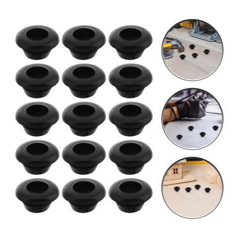 60 Piece Black Rubber Grommet Kit Single Sided Cable Hole Covers Plugs For Cabinets And Boxes Outdoor Use Multipurpose Weatherproof Wire Grommets For Holes No Fuss Easy Install black rubber grommets