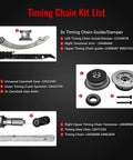 GMC Terrain 2.4L Ecotec Timing Chain Kit With VVT Direct Fit For Chevy Equinox 2011 2017 Malibu Impala Cobalt HHR Orlando Verano