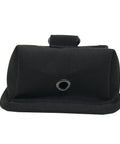 Front view of a 4Lb Diving Weight Pouch Pair For Scuba Gear, Compact Pocket with Buckle Closure, durable black buoyancy weight system.