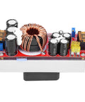 Top Shelf 1500W DC To DC Boost Converter Heavy Duty Step Up Module with capacitors and copper coil on a circuit board.
