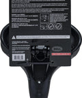 Back view showing packaging of 625 Gel Bike Seat With Soft Touch Padding And Gel Inserts, includes seat post clamp.