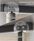 36 Inch Ceiling Mount Box Rail Hardware For Bifold Sliding Barn Doors Heavy Duty Aluminum Alloy Track Kit For Two Doors No Door Included