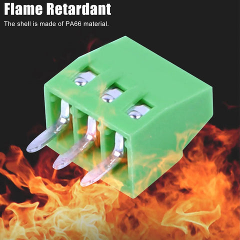 2.54mm Pitch Screw Terminal Block Kit Plug-And-Play 2P/3P/4P PCB Mount, Arduino Friendly, Flame-Retardant PA66 Housing
