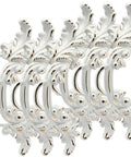 Six Piece Vintage Cabinet Handles Set For European Style Shabby Chic Furniture Drawer Pulls White And Gold Edge Zinc Alloy