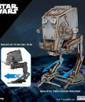 Star Wars AT ST Walker 3D Wooden Puzzle Kit For Adults, DIY Mechanical Model With Spring Engine, Realistic Two Leg Walking Motion, Adjustable Blasters And Grenade Launcher, Cockpit Windows, Plywood And Metal Build, walking up to 80 cm