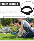 Woman gardening with Pro Grade Lawn Aeration Sandals With Sharp Spikes And Adjustable Straps 8 Piece Set Garden Shoes.
