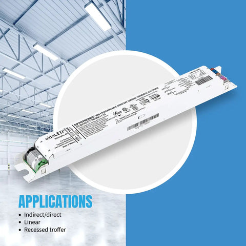 30W Dimmable LED Driver With Constant Current, 0-10V Dimmable, 120-277VAC Input, 10-55VDC Output For LED Lighting in warehouse