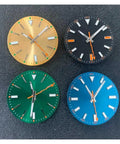 29mm Watch Dial With Hands Set For Miyota 8215 8200 8205 821A 2813 3804 Movements, four colorful dials with orange second hand