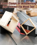 Heavy Duty Adjustable Aluminum Right Angle Spline Jig For Serious Woodworkers Featuring Wide Clamping Range To Knock Out Solid Miter Joints On Custom Frames And Drawers Quick shown with corner clamps for woodworking.
