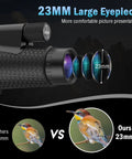 Clear 15x55 Monocular Telescope With Tripod And Phone Adapter For Adults, 23mm eyepiece, birdwatching