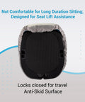 Portable Lift Assist Cushion For Elderly And Seniors Non Electric Memory Foam Seat Booster Aid firm support with anti-skid surface.