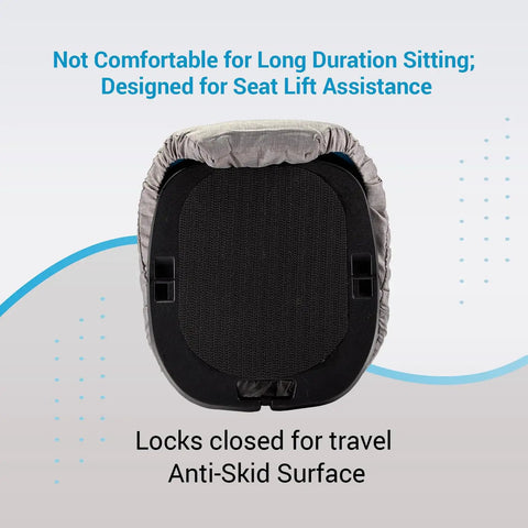 Portable Lift Assist Cushion For Elderly And Seniors Non Electric Memory Foam Seat Booster Aid firm support with anti-skid surface.