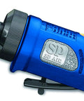 Heavy-Duty 1/4-Inch Straight Die Grinder With Ergonomic Cushion-Grip Handle, Rear Exhaust, 0.5 HP Direct-Drive Motor, Safety Throttle Lever, Graduated Trigger, Built-In Power Regulator, Model SP-7220-V2