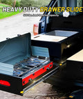 Built Tough Heavy Duty Drawer Slides With Lock 500 Lb Capacity Full Extension Side Mount Ball Bearing Rails installed in RV